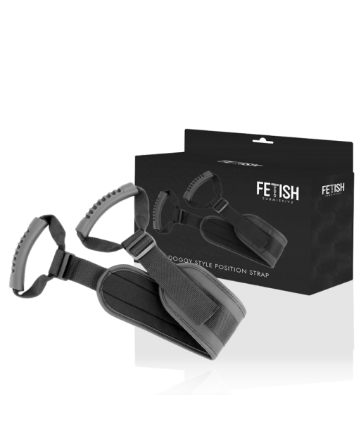 FETISH SUBMISSIVE - ARNÉS PARA HACERLO ESTILO PERRITO CON FORRO DE NEOPRENO