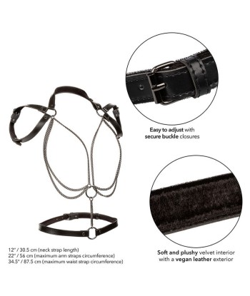 CALEXOTICS - EUPHORIA ARNÉS ESTILO CABESTRO CON MÚLTIPLES CADENAS PREMIUM