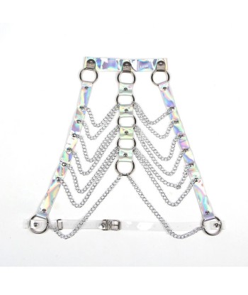 SUBBLIME - 953737 ARNÉS DE PECHO CON ANILLOS Y CADENAS PLATA TALLA ÚNICA