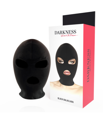 DARKNESS - BDSM MÁSCARA SUMISIÓN BOCA Y OJOS NEGRO