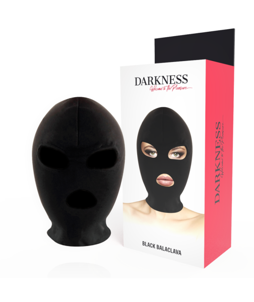 DARKNESS - BDSM MÁSCARA SUMISIÓN BOCA Y OJOS NEGRO