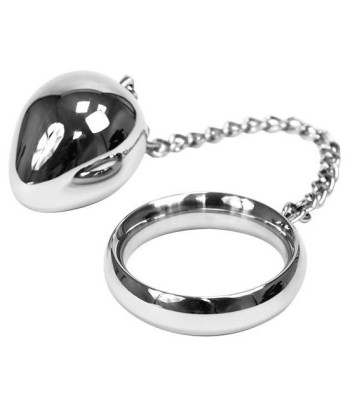 METAL HARD - COCK RING 45MM CADENA CON BOLA METAL