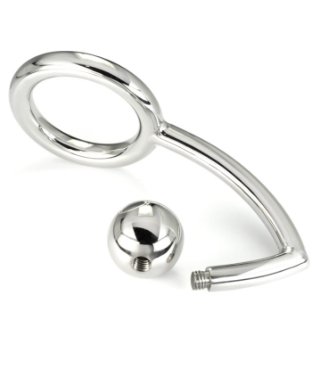 METAL HARD - COCK RING ANILLO CON GANCHO INTRUDER ANAL 45MM
