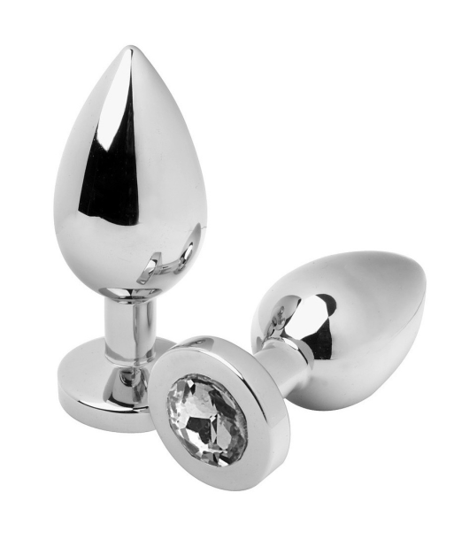 METAL HARD - ANAL PLUG DIAMOND TRANSPARENTE SMALL 5.71CM METAL HARD - ANAL PLUG DIAMOND TRANSPARENTE SMALL 5.71CM
