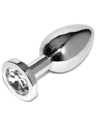 METAL HARD - ANAL PLUG DIAMOND TRANSPARENTE SMALL 5.71CM