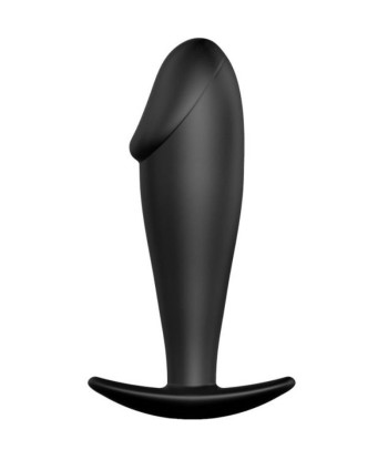 PRETTY LOVE - PLUG ANAL SILICONA FORMA PENE NEGRO