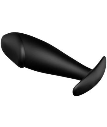 PRETTY LOVE - PLUG ANAL SILICONA FORMA PENE NEGRO