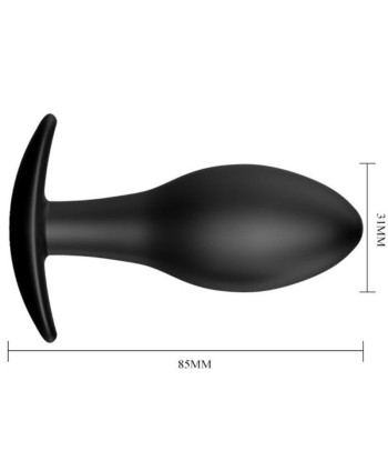 PRETTY LOVE - PLUG ANAL SILICONA ANCLA 8.5 CM NEGRO