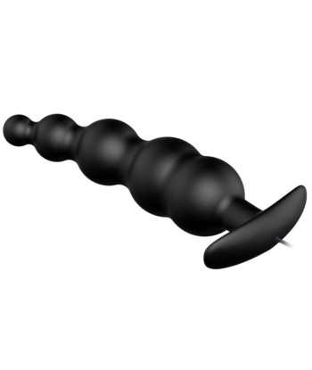 PRETTY LOVE - PLUG ANAL SILICONA ESTIMULACIÓN EXTRA Y 12 MODOS VIBRACIÓN NEGRO CONTROL REMOTO