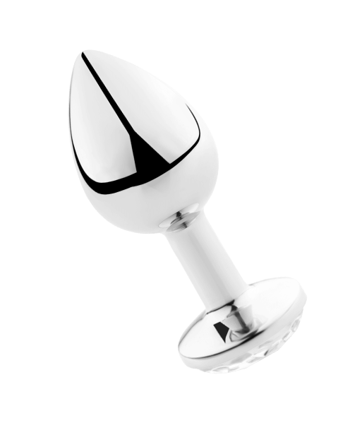 SECRETPLAY - PLUG ANAL ALUMINIO TRANSPARENTE 8 CM SECRETPLAY - PLUG ANAL ALUMINIO TRANSPARENTE 8 CM
