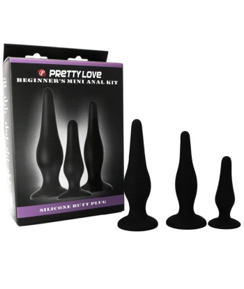 PRETTY LOVE - KIT INICIACION ANAL PLUGS SILICONA