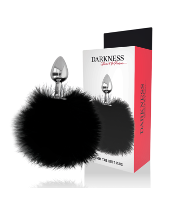 DARKNESS - EXTRA BUTTPLUG ANAL CON COLA NEGRO 7 CM