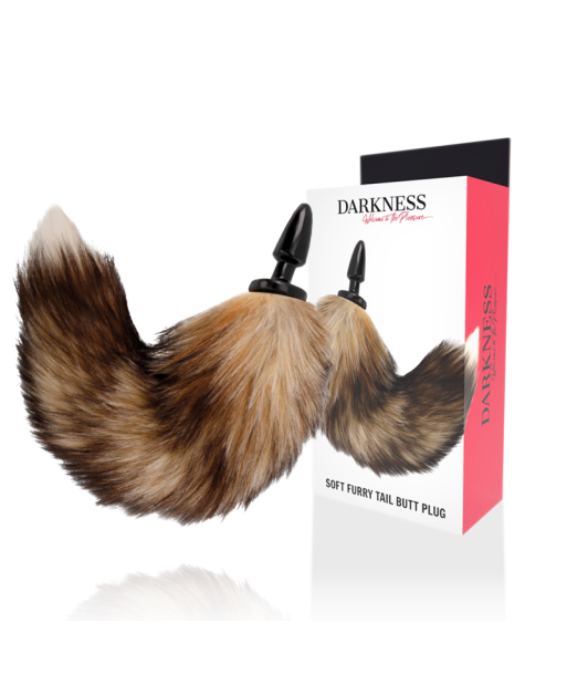 DARKNESS - COLA NATURAL CON PLUG ANAL SILICONA 10 CM DARKNESS - COLA NATURAL CON PLUG ANAL SILICONA 10 CM