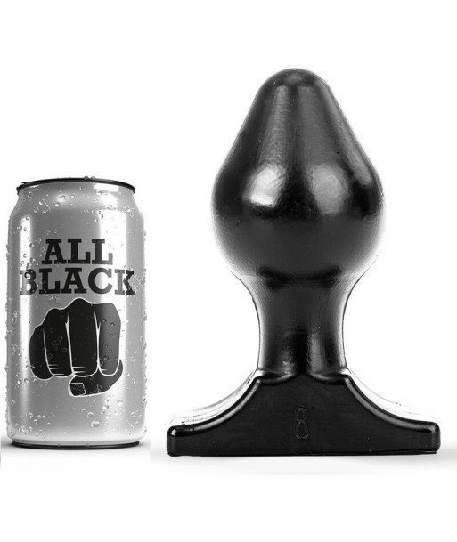 ALL BLACK - ANAL PLUG 16X8 CM