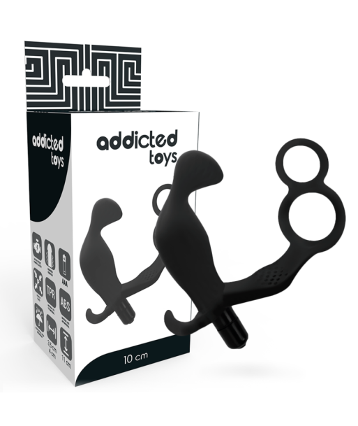 ADDICTED TOYS - PLUG ANAL CON ANILLA DOBLE PENE Y TESTÍCULOS NEGRO ADDICTED TOYS - PLUG ANAL CON ANILLA DOBLE PENE Y TESTÍCULOS NEGRO