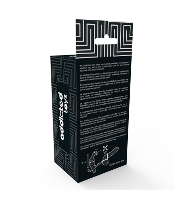 ADDICTED TOYS - PLUG ANAL CON ANILLA DOBLE PENE Y TESTÍCULOS NEGRO