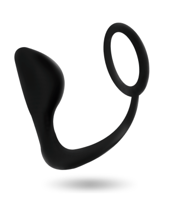 ADDICTED TOYS - PLUG ANAL CON ANILLO PENE NEGRO