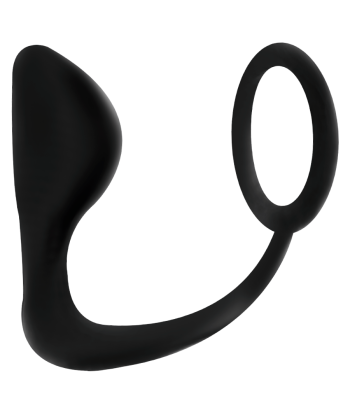 ADDICTED TOYS - PLUG ANAL CON ANILLO PENE NEGRO