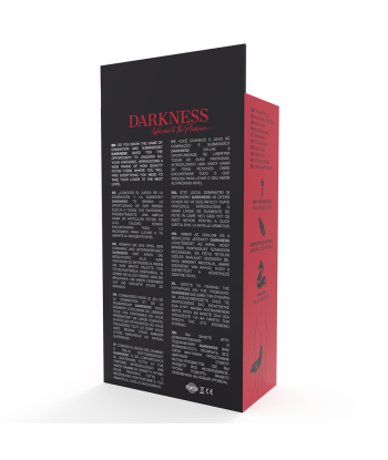 DARKNESS - PLUG ANAL SILICONA CON COLA BLANCA