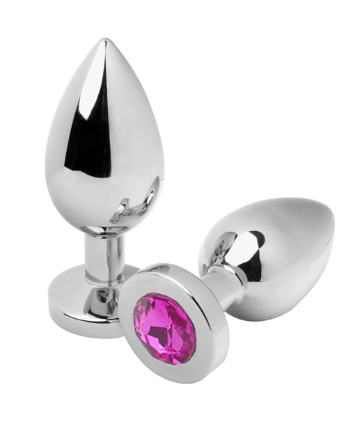 METAL HARD - ANAL PLUG DIAMOND ROSA SMALL 5.71CM METAL HARD - ANAL PLUG DIAMOND ROSA SMALL 5.71CM