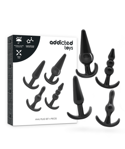 ADDICTED TOYS - SET 4 PLUGS ANALES ADDICTED TOYS - SET 4 PLUGS ANALES