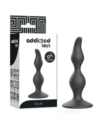 ADDICTED TOYS - ANAL SEXUAL PLUG 12 CM NEGRO
