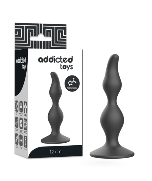 ADDICTED TOYS - ANAL SEXUAL PLUG 12 CM NEGRO