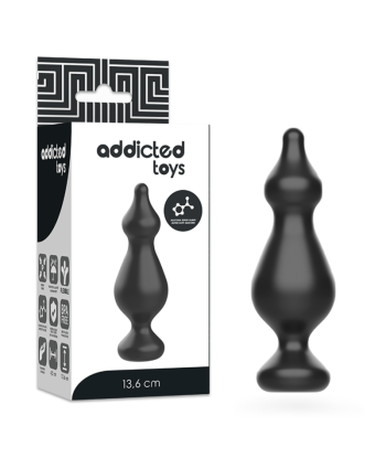 ADDICTED TOYS - ANAL SEXUAL PLUG 13.6 CM NEGRO