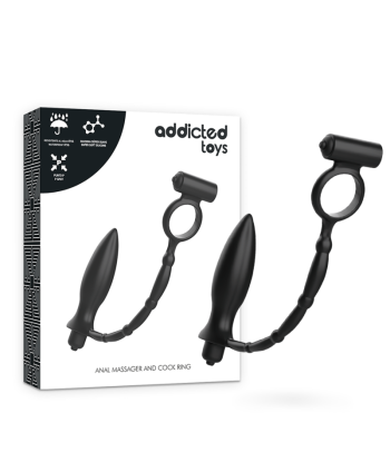 ADDICTED TOYS - PLUG ANAL CON ANILLO VIBRADOR