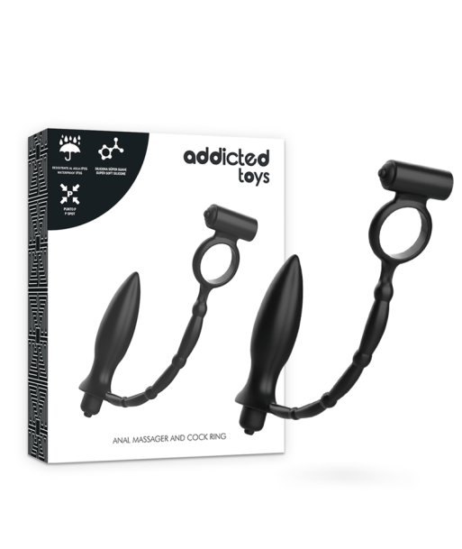 ADDICTED TOYS - PLUG ANAL CON ANILLO VIBRADOR ADDICTED TOYS - PLUG ANAL CON ANILLO VIBRADOR