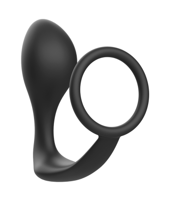 ADDICTED TOYS - PLUG ANAL CON ANILLO SILICONA NEGRO