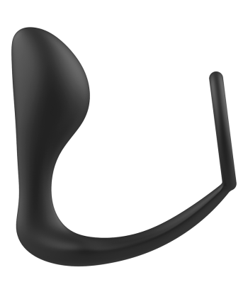 ADDICTED TOYS - PLUG ANAL CON ANILLO SILICONA NEGRO