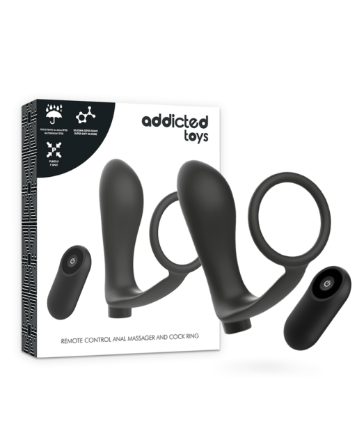 ADDICTED TOYS - ANILLA PENE CON PLUG ANAL CONTROL REMOTO NEGRO RECARGABLE ADDICTED TOYS - ANILLA PENE CON PLUG ANAL CONTROL REMOTO NEGRO RECARGABLE