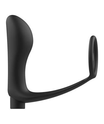 ADDICTED TOYS - ANILLA PENE CON PLUG ANAL CONTROL REMOTO NEGRO RECARGABLE