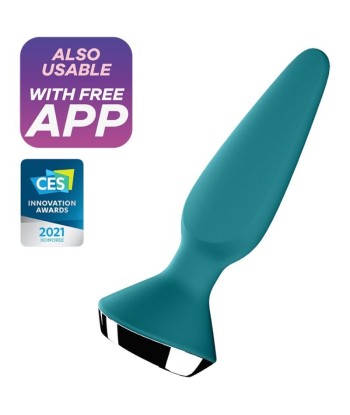 SATISFYER - PLUG ILICIOUS 1 PLUG VIBRADOR VERDE