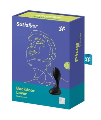 SATISFYER - BACKDOOR LOVER PLUG ANAL VIBRADOR NEGRO