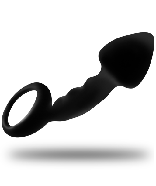 OHMAMA - PLUG ANAL ACANALADO CON ANILLA OHMAMA - PLUG ANAL ACANALADO CON ANILLA