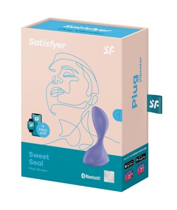 SATISFYER - SWEET SEAL PLUG VIBRADOR APP VIOLETA