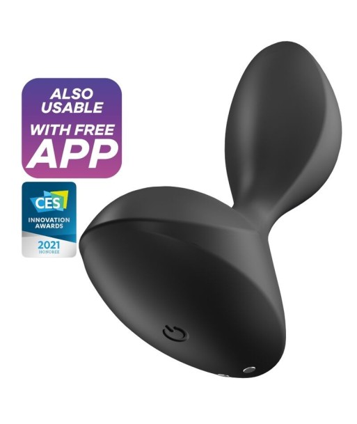 SATISFYER - SWEET SEAL PLUG VIBRADOR APP NEGRO