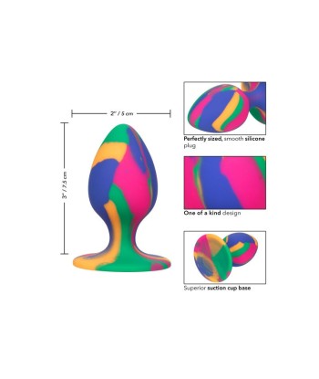 CALEXOTICS - CHEEKY MEDIUM TIE-DYE PLUG ANAL