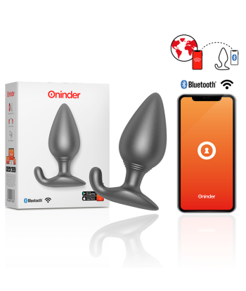 ONINDER - RIO PLUG ANAL VIBRADOR NEGRO - APP GRATUITA