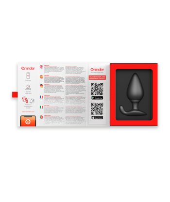 ONINDER - RIO PLUG ANAL VIBRADOR NEGRO - APP GRATUITA