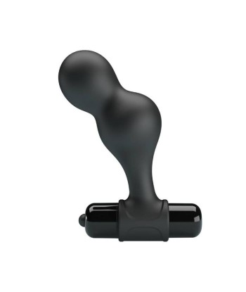 MR PLAY - PLUG ANAL VIBRADOR DE SILICONA NEGRO