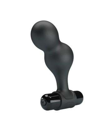 MR PLAY - PLUG ANAL VIBRADOR DE SILICONA NEGRO