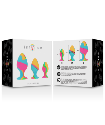 INTENSE - SET PLUG SILICONA MULTICOLOR