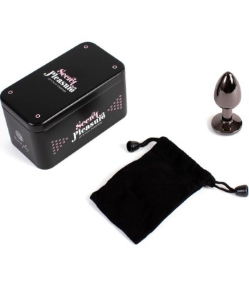 SECRETPLAY - GUNMETAL BUTT PLUG TALLA S 7 CM