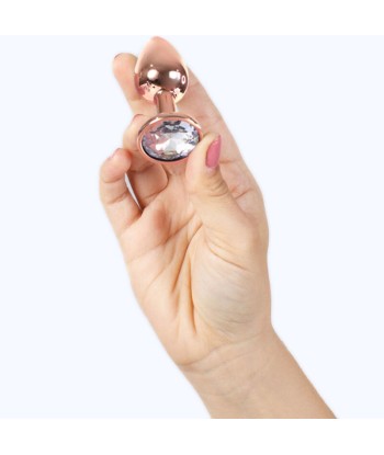SECRETPLAY - METAL BUTT PLUG ORO ROSA TALLA S 7 CM