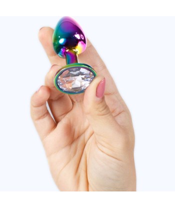 SECRETPLAY - METAL BUTT PLUG MULTICOLOR TALLA S 7 CM