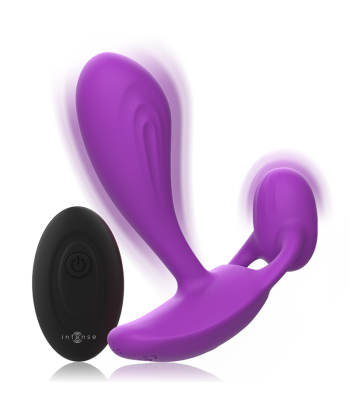 INTENSE - SHELLY DUO ANAL-PERINEO , VAGINAL-CLITORIS REMOTO MORADO