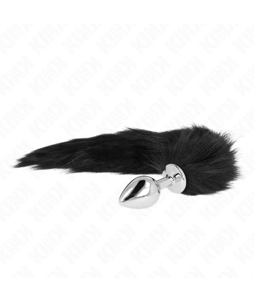 KINK - PLUG ANAL TALLA M 8 X 3.5 CM CON COLA SINTÉTICA 40 CM NEGRO KINK - PLUG ANAL TALLA M 8 X 3.5 CM CON COLA SINTÉTICA 40 CM NEGRO